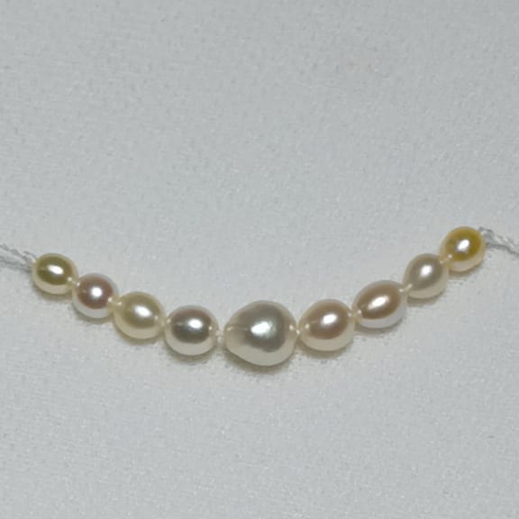 Keshi Pearl 2.85 Carat Saltwater Origin Necklace Hirco Lab Certified 1200092185