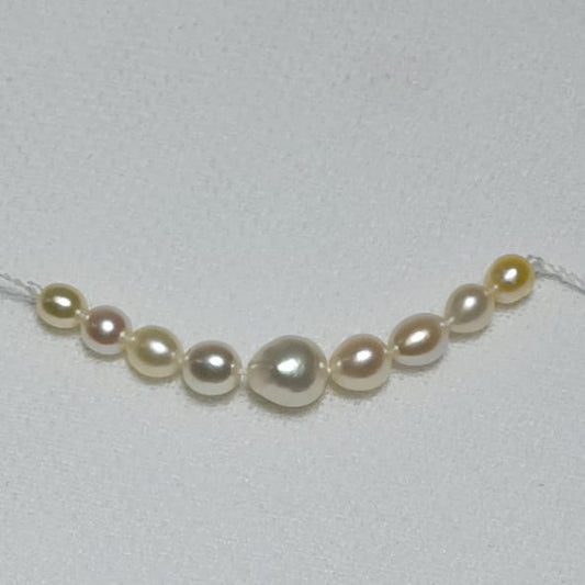 Keshi Pearl 2.85 Carat Saltwater Origin Necklace Hirco Lab Certified 1200092185